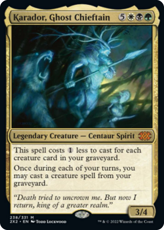 0238 Karador, Ghost Chieftain M Double Masters 2022