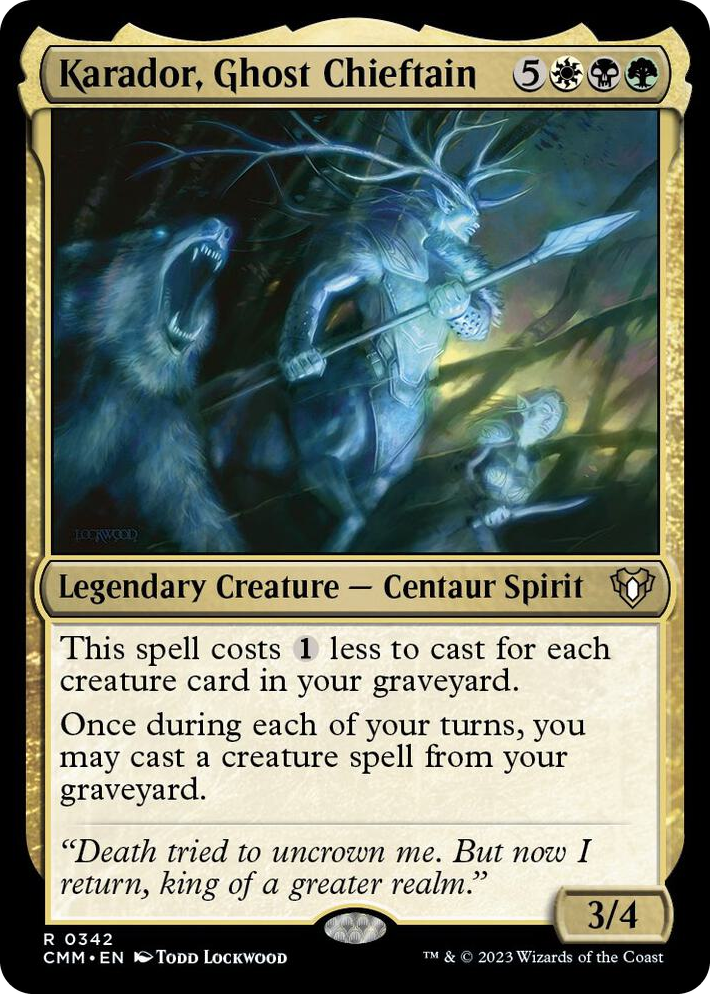 0342 Karador, Ghost Chieftain R Commander Masters