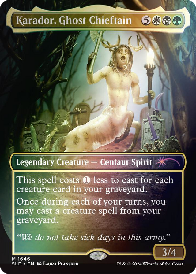 1646 Karador, Ghost Chieftain (Rainbow Foil) M Secret Lair Drop Series