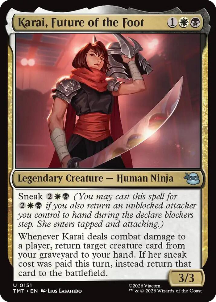 Karai, Future of the Foot #151 U - Teenage Mutant Ninja Turtles Pokemon card