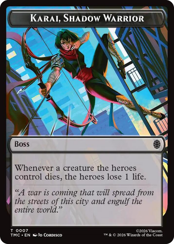 Karai, Shadow Warrior #7 T - Commander: Teenage Mutant Ninja Turtles Pokemon card