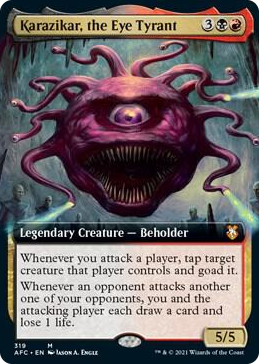 0319 Karazikar, the Eye Tyrant (Extended Art) M Commander: Adventures in the Forgotten Realms