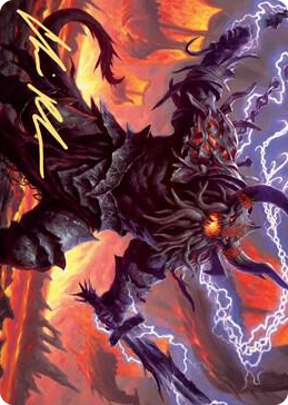0057 Kardur, Doomscourge Art Card (Gold-Stamped Signature) S Art Series: Kaldheim