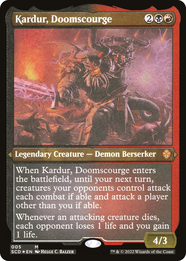 0005 Kardur, Doomscourge (Foil Etched) M Starter Commander Decks