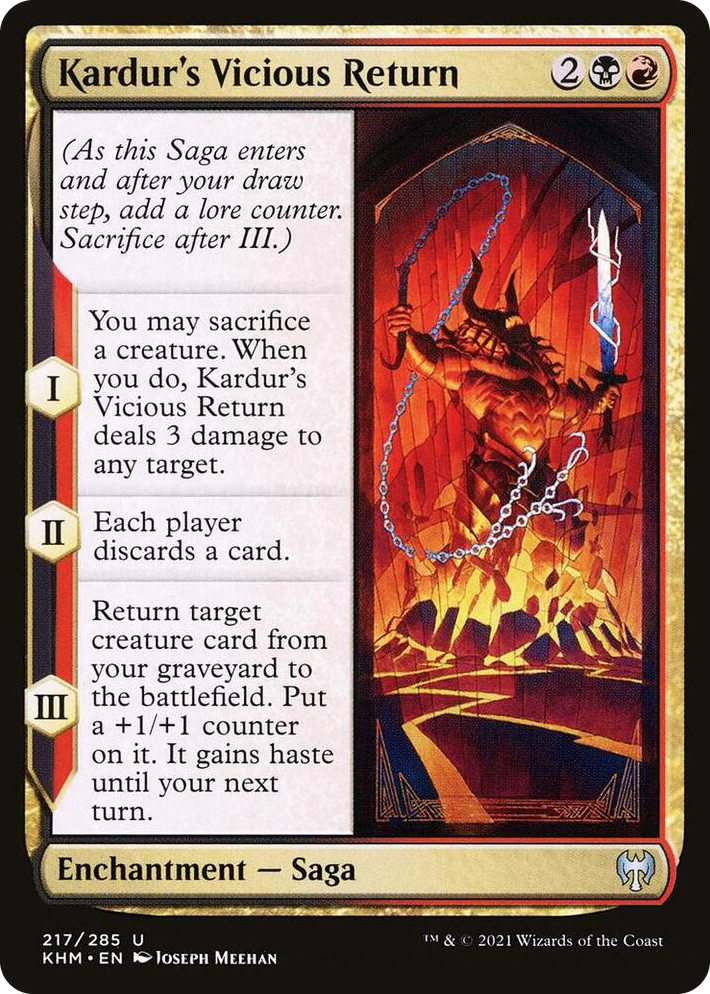 0217 Kardur's Vicious Return U Kaldheim