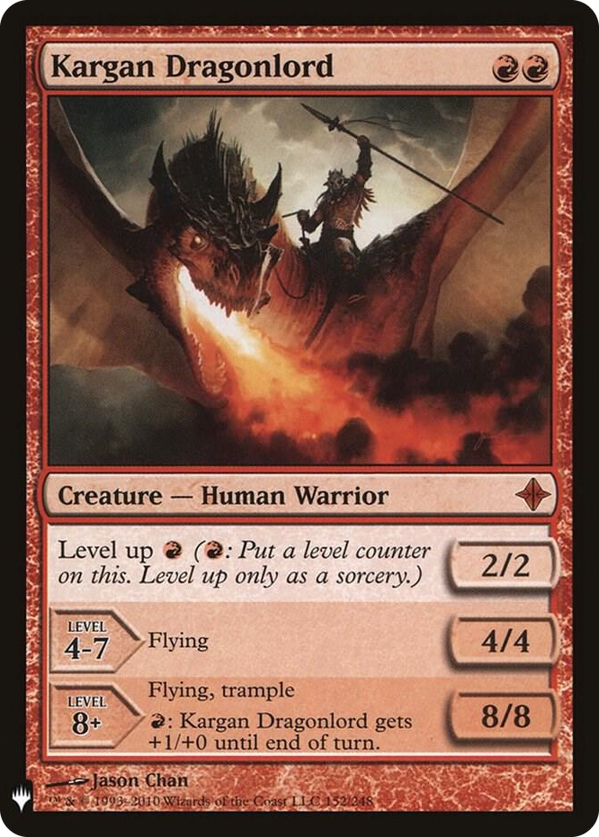 0152 Kargan Dragonlord M The List Reprints