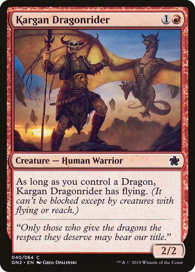 0040 Kargan Dragonrider C Magic Game Night 2019