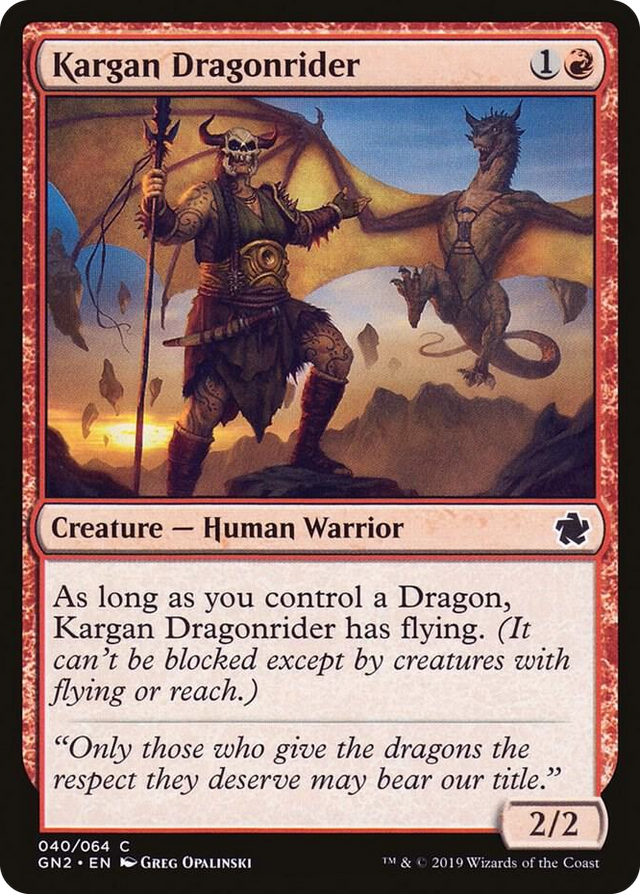 0040 Kargan Dragonrider C Magic Game Night 2019