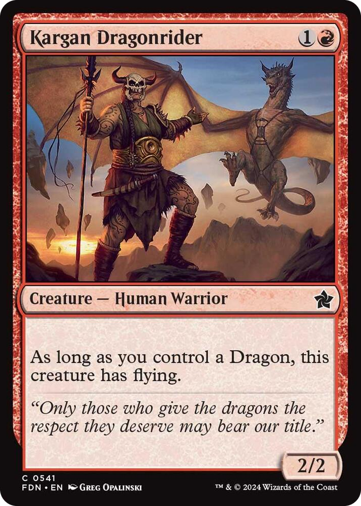 0541 Kargan Dragonrider (0541) C Foundations