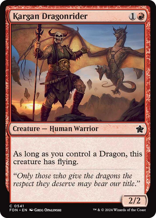 0541 Kargan Dragonrider (0541) C Foundations