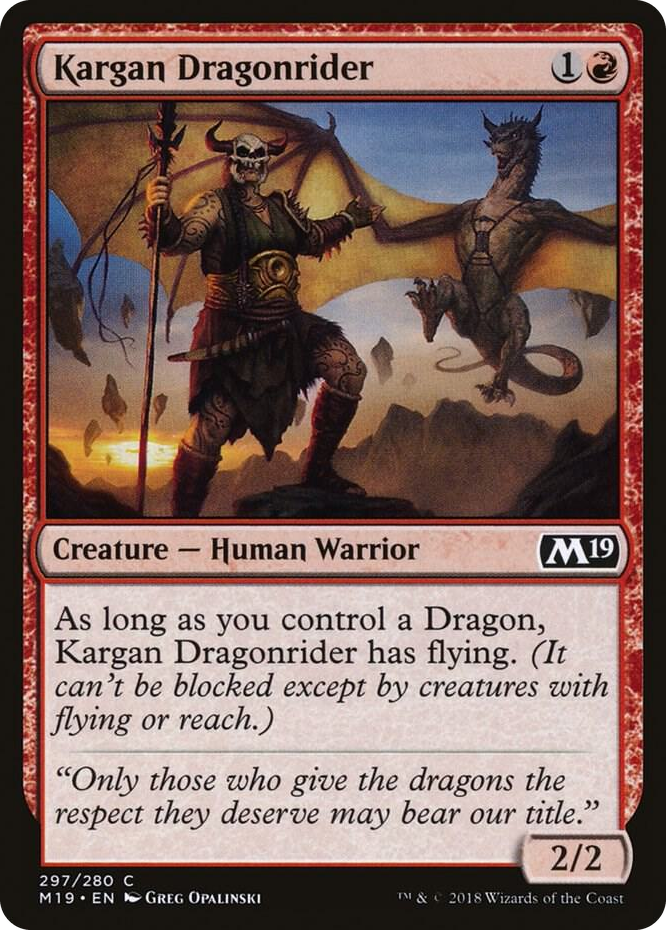0297 Kargan Dragonrider C Core Set 2019