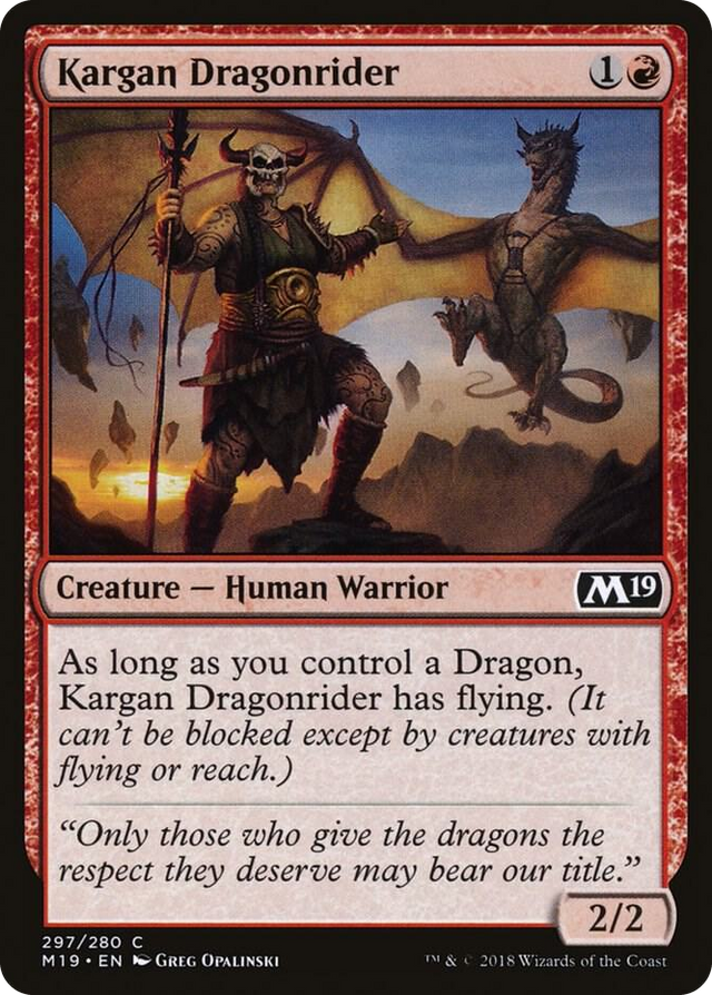 0297 Kargan Dragonrider C Core Set 2019