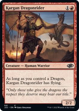 Kargan Dragonrider #561 C - Jumpstart 2022 Pokemon card