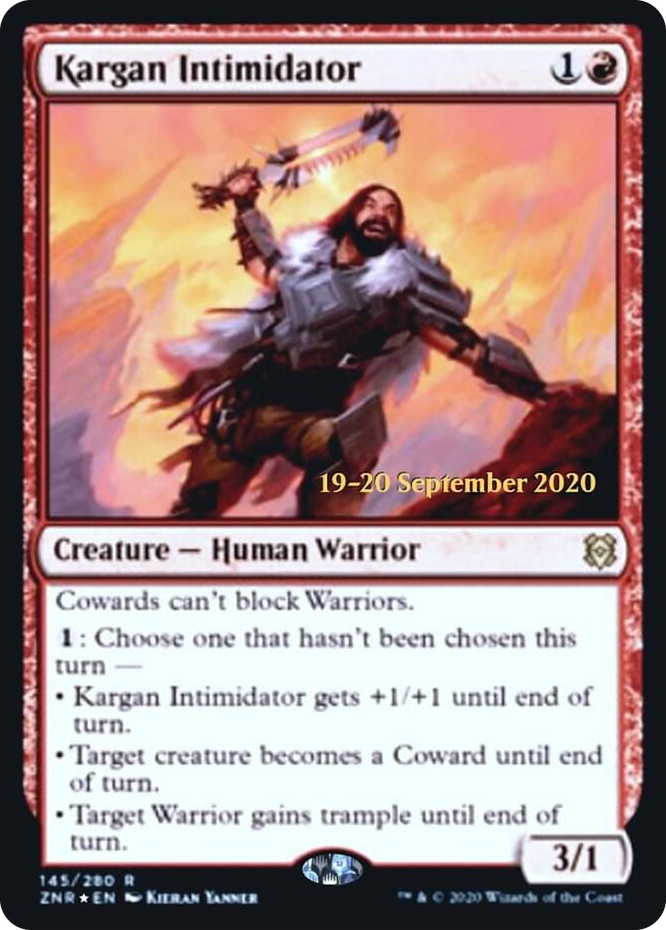 Kargan Intimidator #145 R - Prerelease Cards Pokemon card
