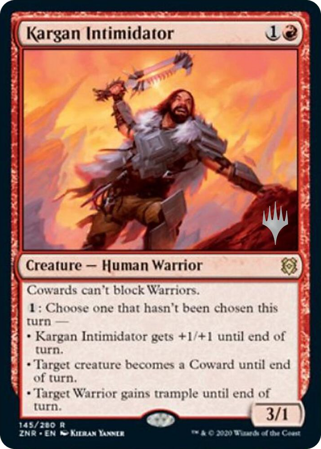 0145 Kargan Intimidator R Promo Pack: Zendikar Rising
