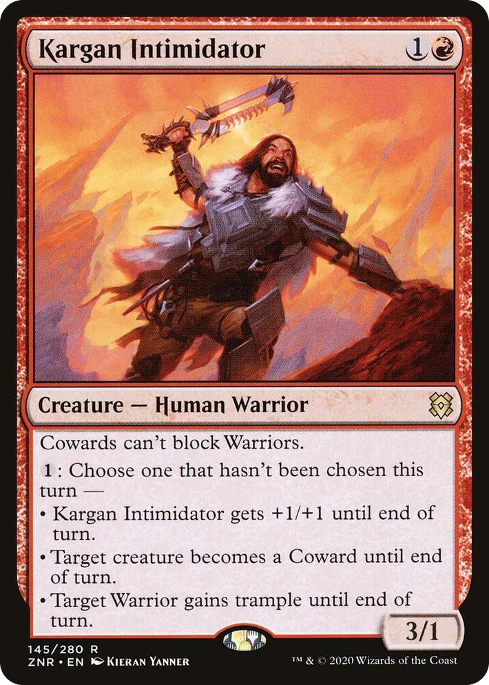 0145 Kargan Intimidator R Zendikar Rising