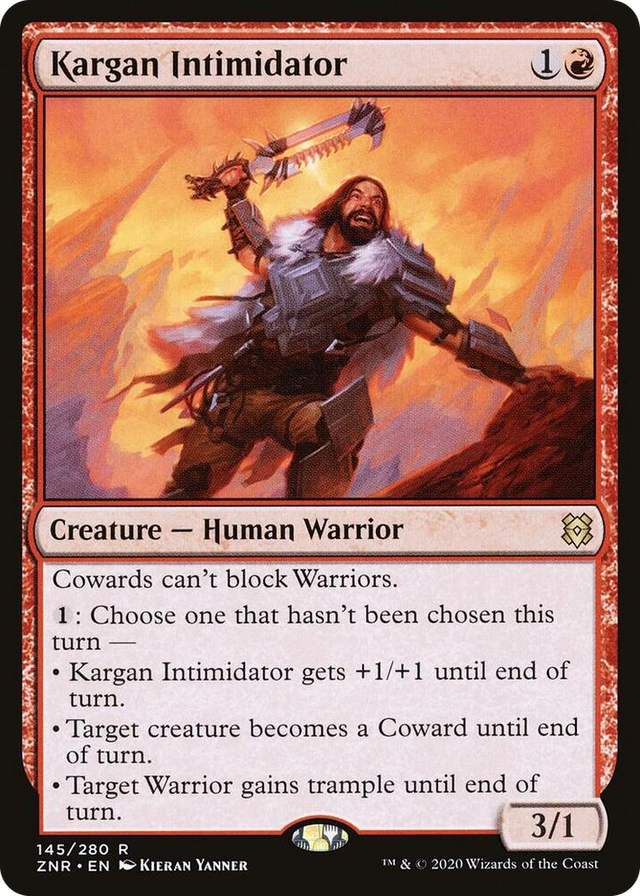 0145 Kargan Intimidator R Zendikar Rising