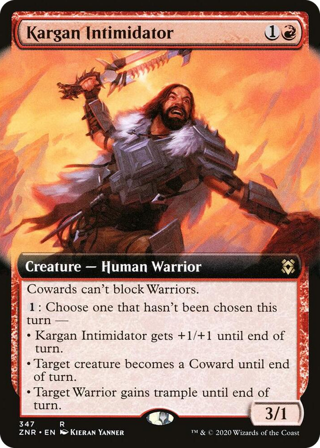 0347 Kargan Intimidator (Extended Art) R Zendikar Rising