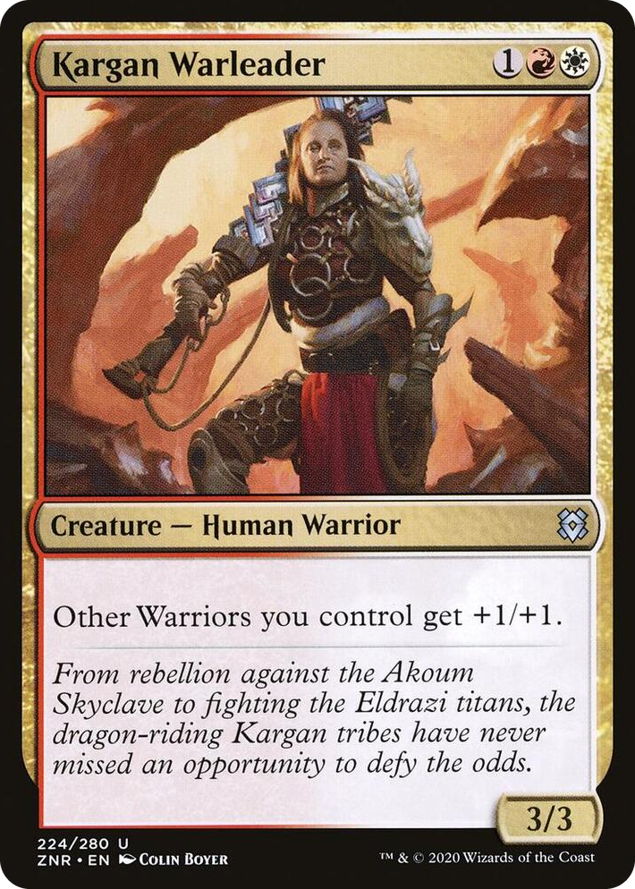 0224 Kargan Warleader U Zendikar Rising
