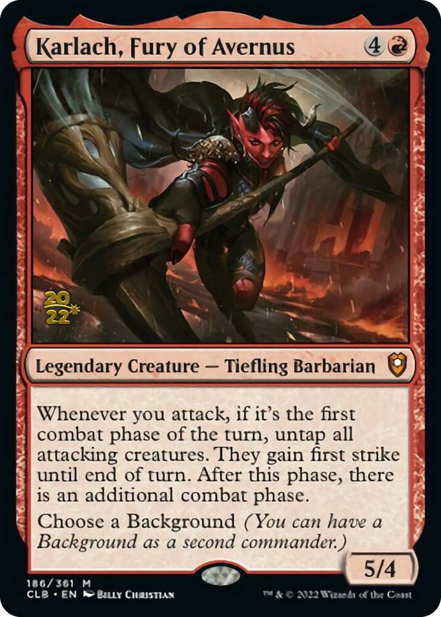 0186 Karlach, Fury of Avernus M Prerelease Cards