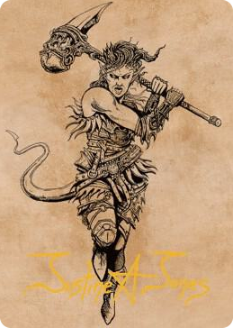 0054 Karlach, Fury of Avernus Art Card (54/81) (Gold-Stamped Signature) S Art Series: Commander Legends: Battle for Baldur's Gate