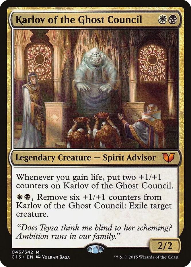 Karlov of the Ghost Council #46 M - Commander 2015 Pokemon card