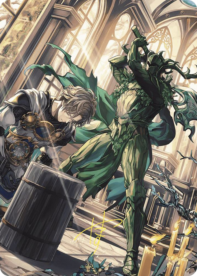 0077 Karmic Justice Anime Art Card (Gold-Stamped Signature) S Art Series: Wilds of Eldraine