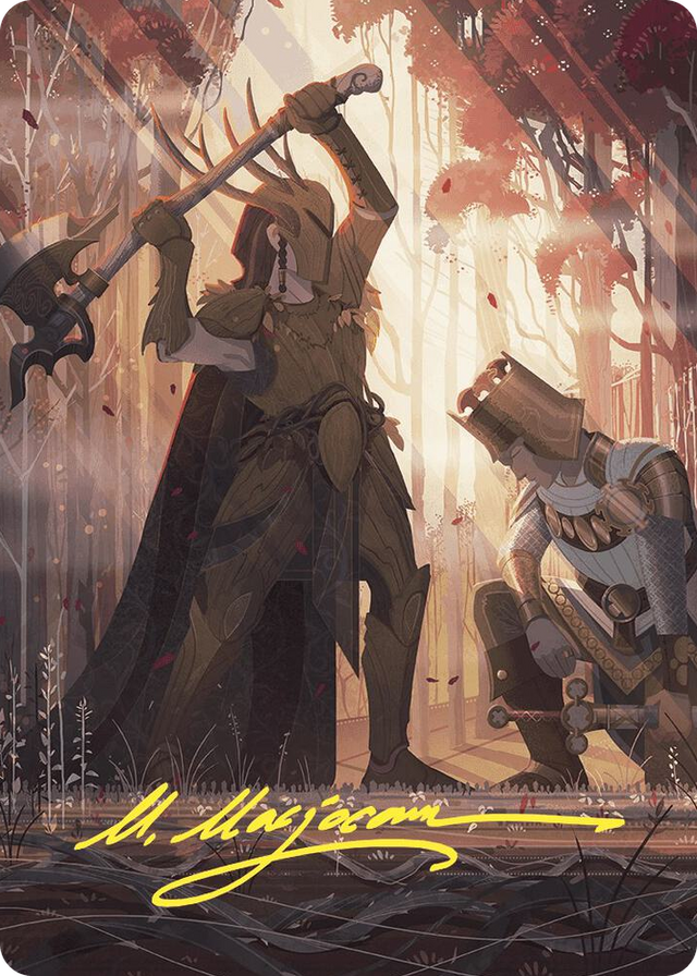 0062 Karmic Justice Art Card (Gold-Stamped Signature) S Art Series: Wilds of Eldraine
