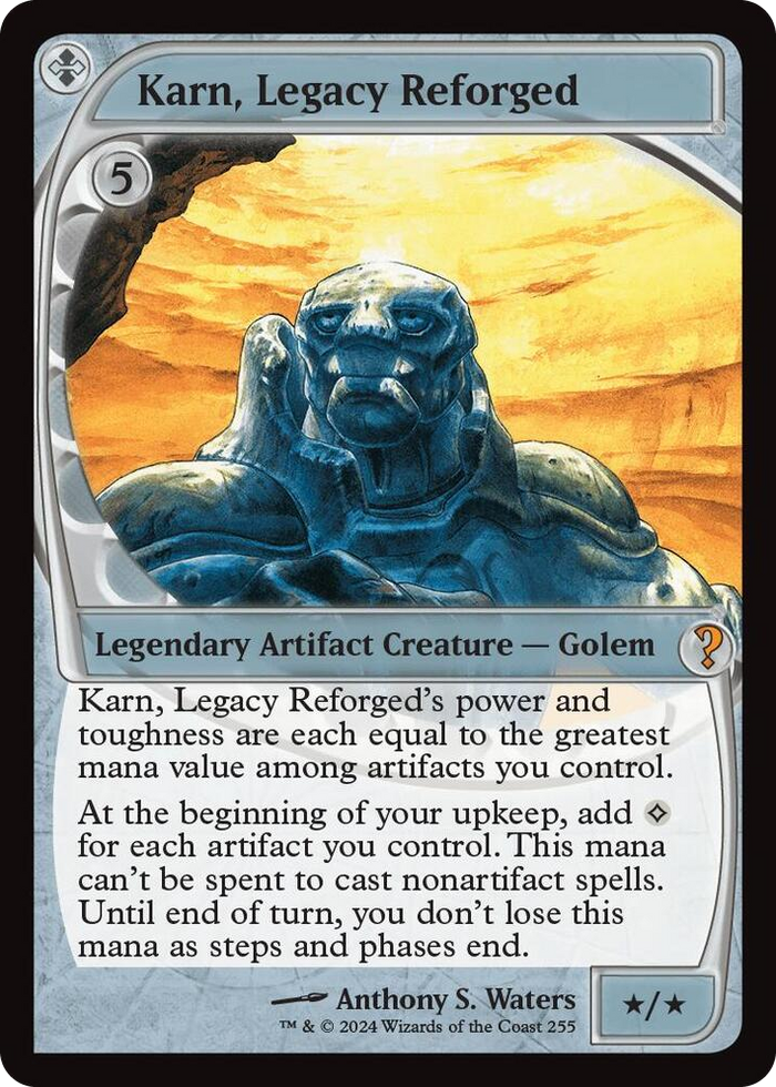 Karn, Legacy Reforged (Future Sight) #255 M - Mystery Booster 2 Pokemon card