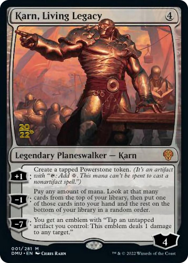 0001 Karn, Living Legacy M Prerelease Cards