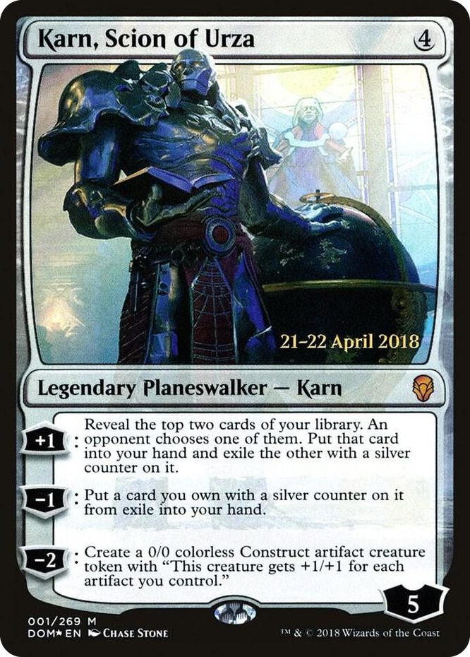 0001 Karn, Scion of Urza M Prerelease Cards
