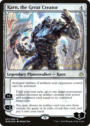 0001 Karn, the Great Creator R Prerelease Cards