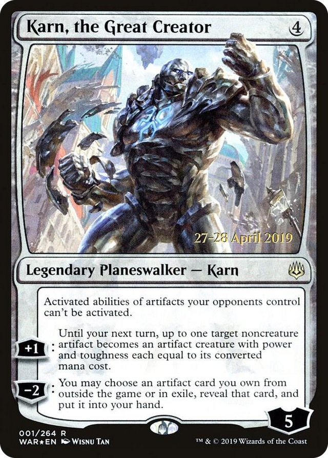 0001 Karn, the Great Creator R Prerelease Cards