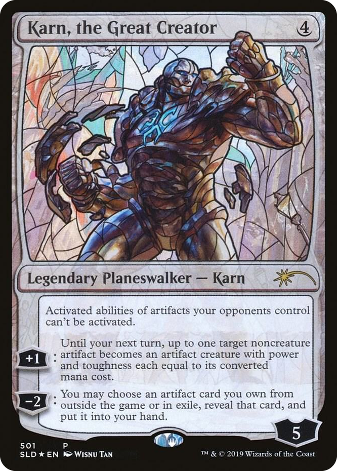 Karn, the Great Creator (Stained Glass) #501 P - Secret Lair Drop Series Pokemon card