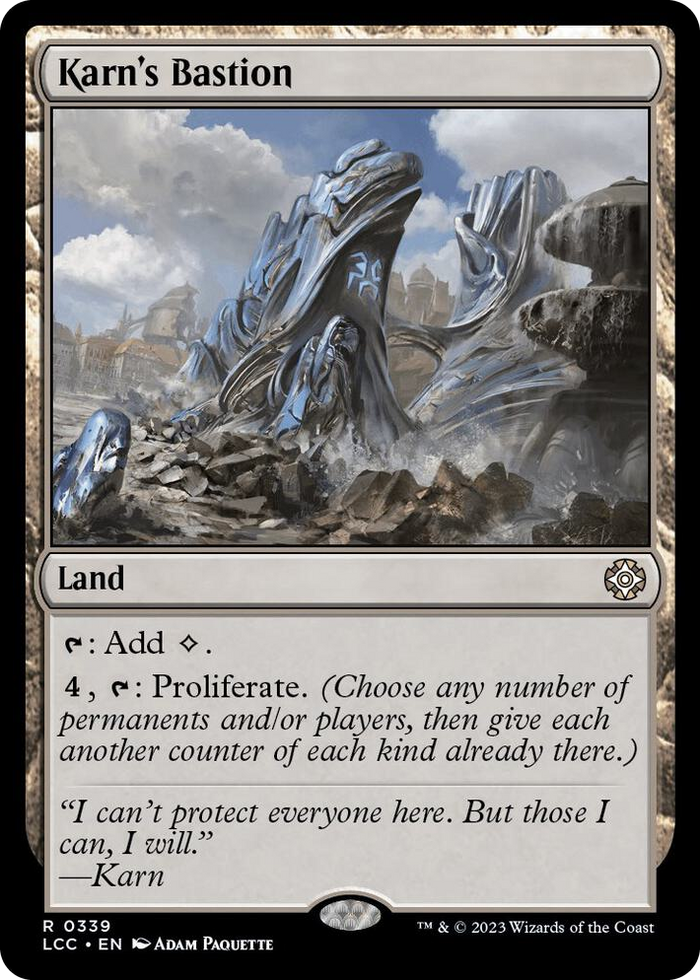 Karn's Bastion #339 R - Commander: The Lost Caverns of Ixalan Pokemon card
