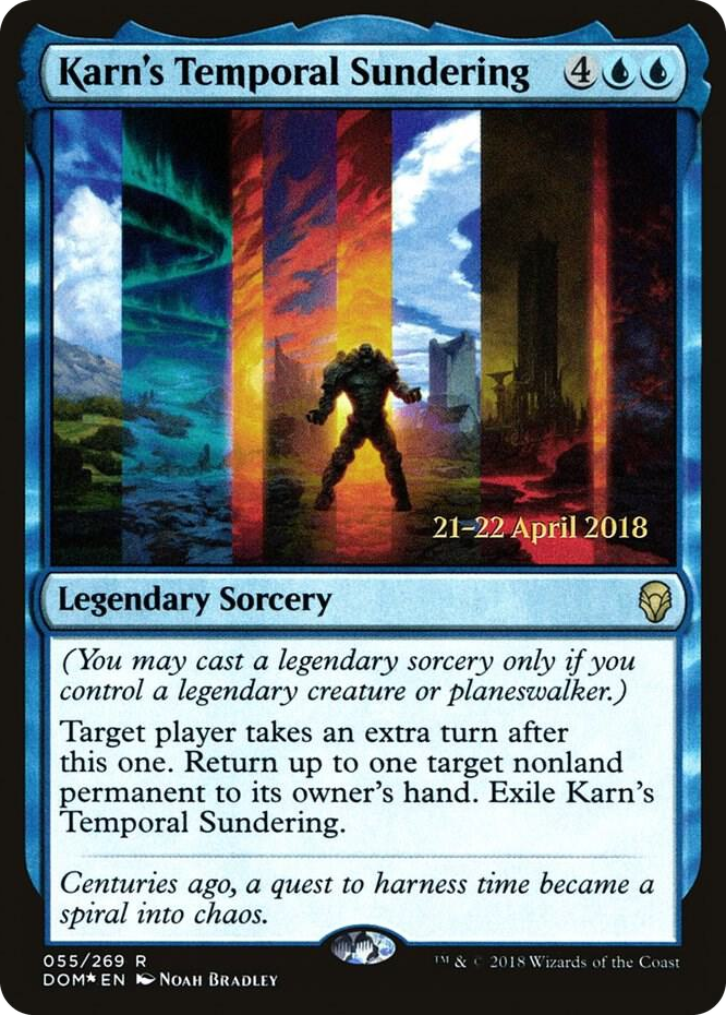 0055 Karn's Temporal Sundering R Prerelease Cards
