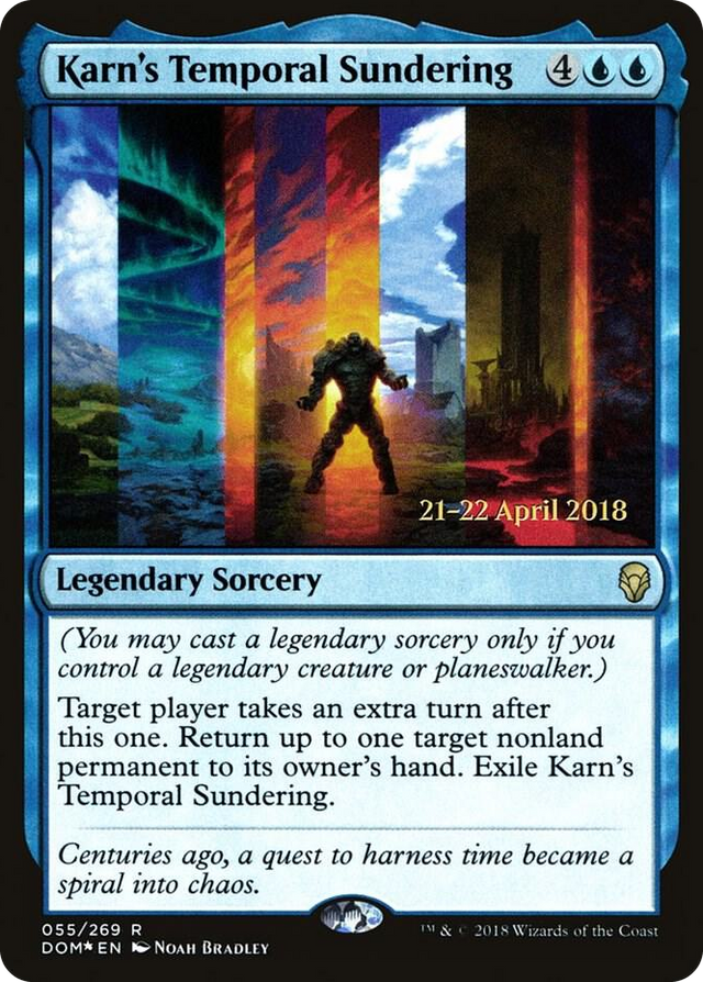 0055 Karn's Temporal Sundering R Prerelease Cards