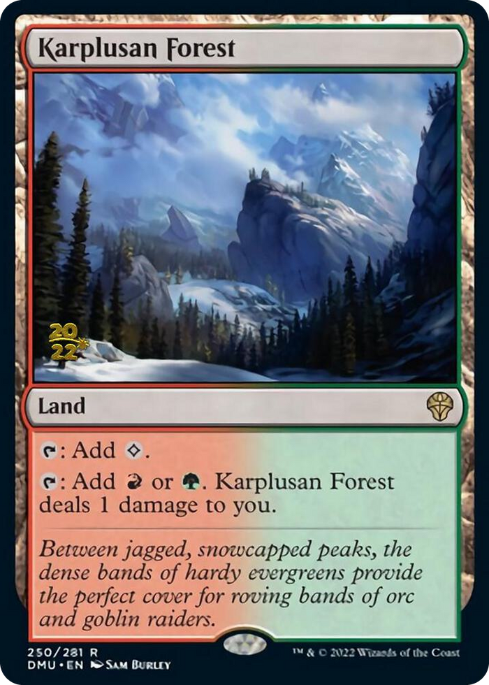Karplusan Forest #250 R - Prerelease Cards Pokemon card