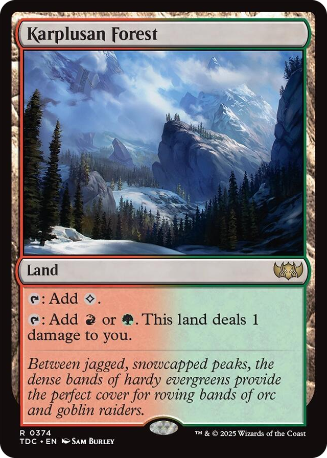0374 Karplusan Forest R Commander: Tarkir: Dragonstorm