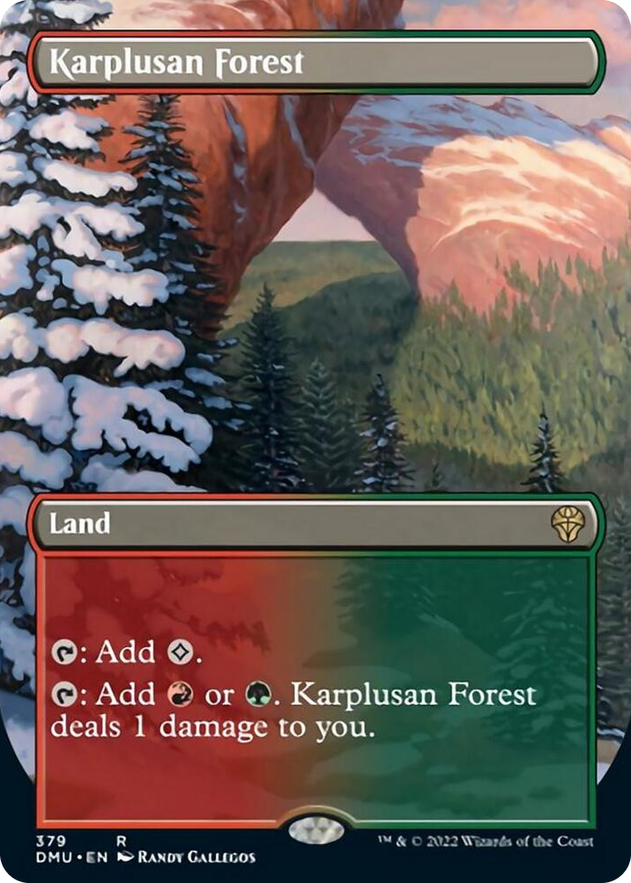 0379 Karplusan Forest (Borderless) R Dominaria United