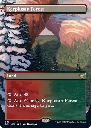 0379 Karplusan Forest (Borderless) R Dominaria United