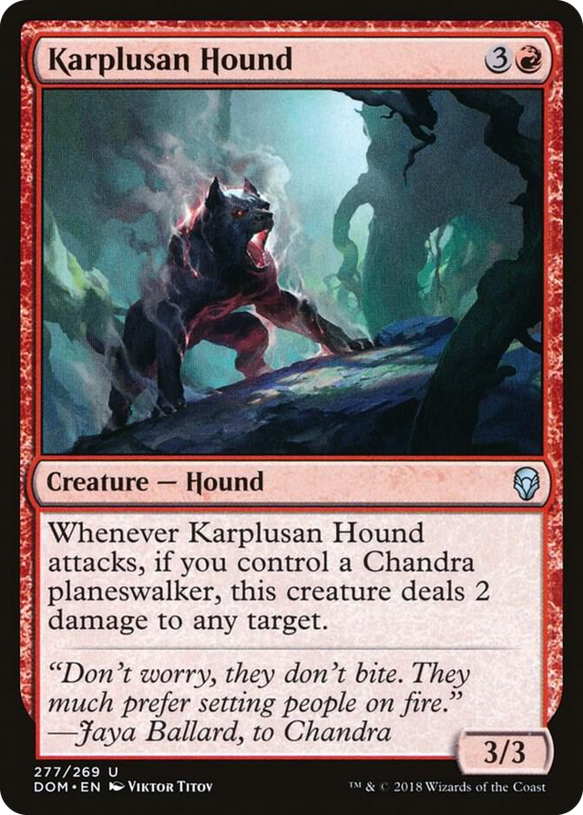 0277 Karplusan Hound U Dominaria