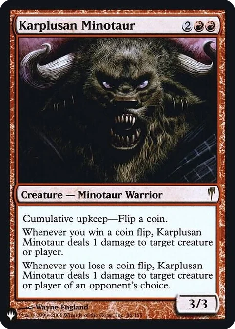 0086 Karplusan Minotaur R The List Reprints