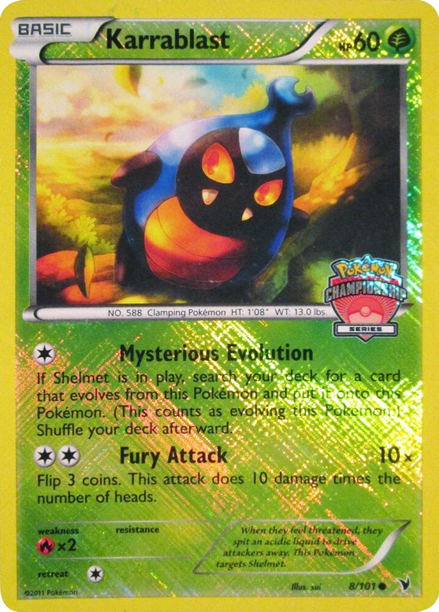0008 Karrablast - 8/101 (Championship Series) Promo League & Championship Cards