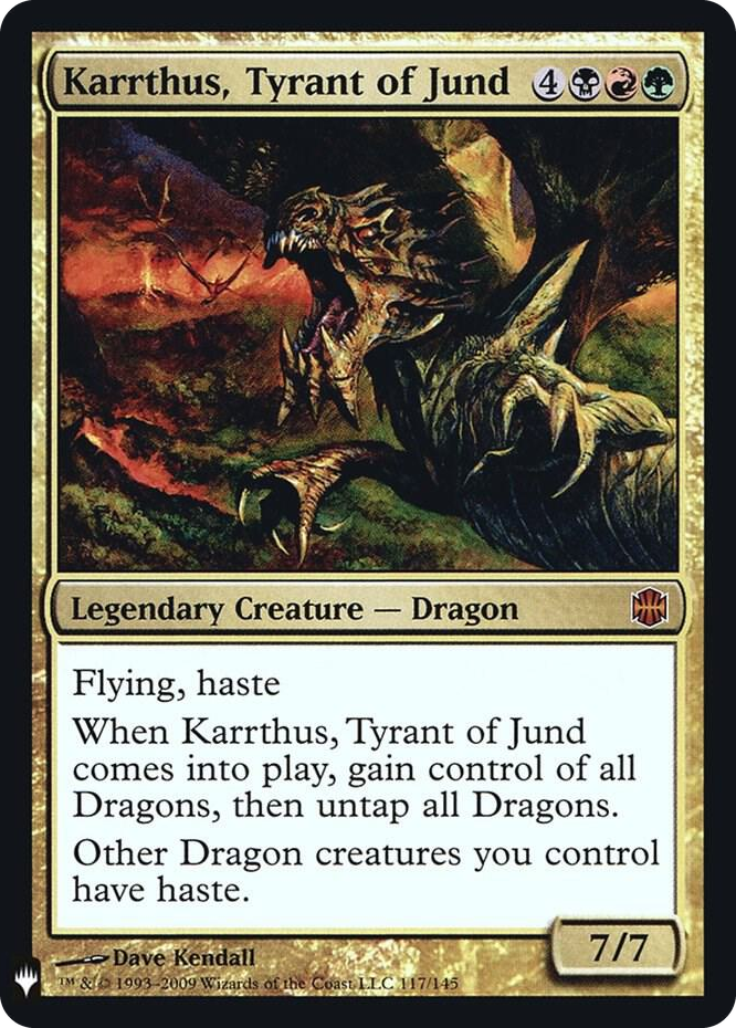 Karrthus, Tyrant of Jund #117 M - The List Reprints Pokemon card