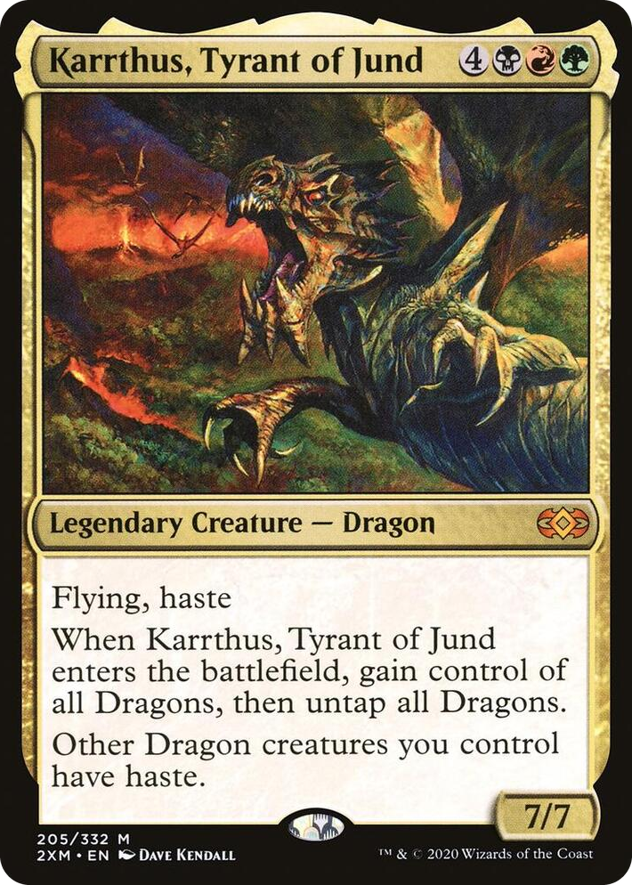 0205 Karrthus, Tyrant of Jund M Double Masters