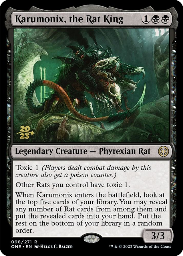 0098 Karumonix, the Rat King R Prerelease Cards