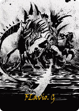 0070 Karumonix, the Rat King Art Card (Gold-Stamped Signature) S Art Series: Phyrexia: All Will Be One