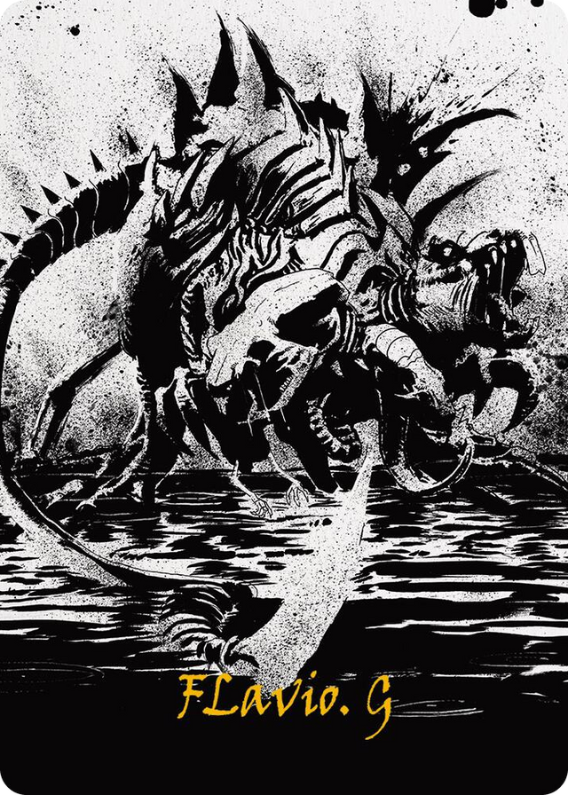 0070 Karumonix, the Rat King Art Card (Gold-Stamped Signature) S Art Series: Phyrexia: All Will Be One