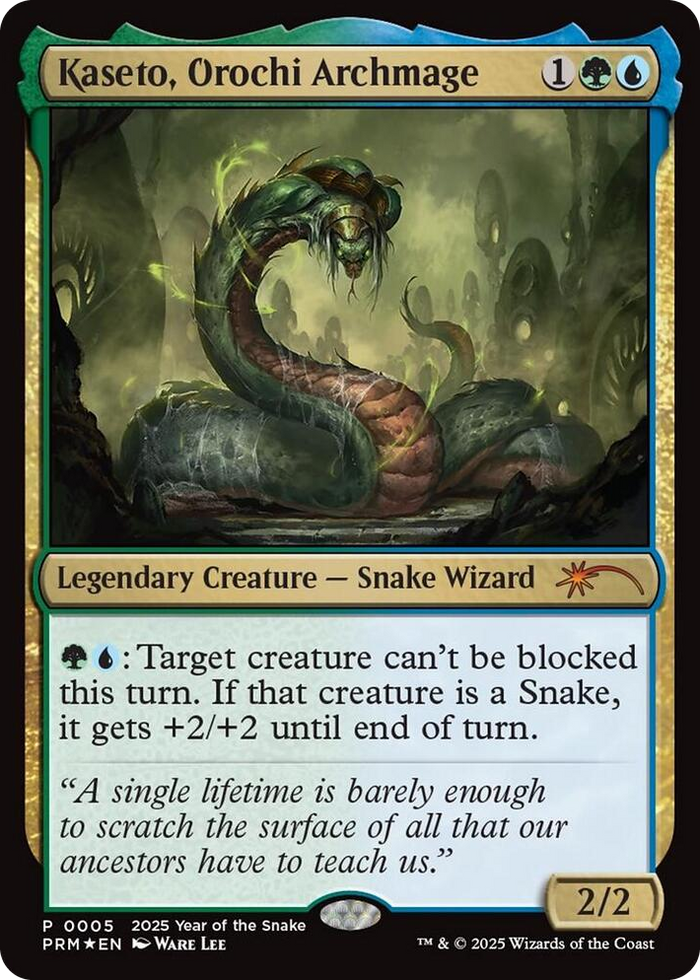 Kaseto, Orochi Archmage (Year of the Snake 2025) #5 P - Standard Showdown Promos Pokemon card